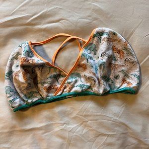 Hey Mavens! Brand Wrap Style Bra Safari Animal Print XL